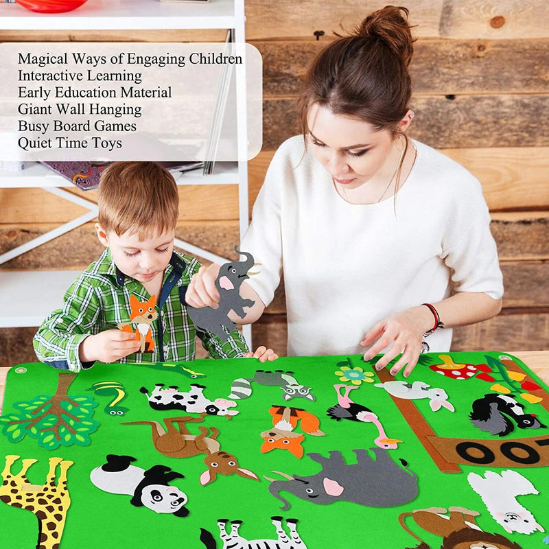 Kids DIY Felt  Montessori Story Board
