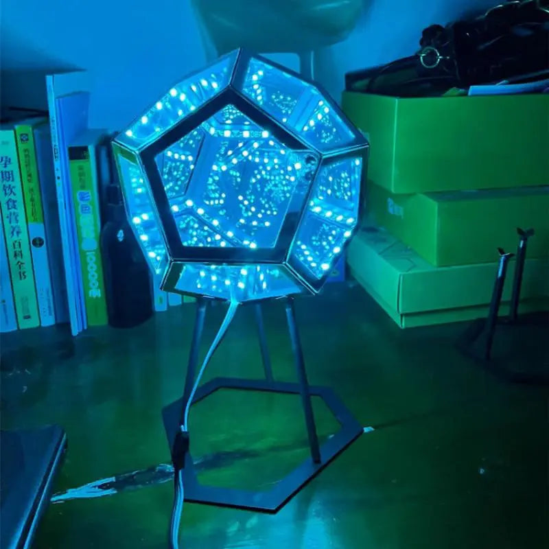 Infinite Dodecahedron Colour Art Light