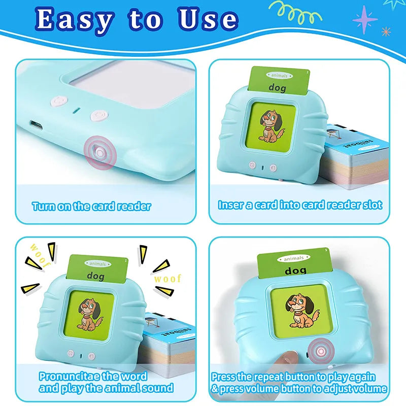 Talking Flash Card Educational Toy For Kids